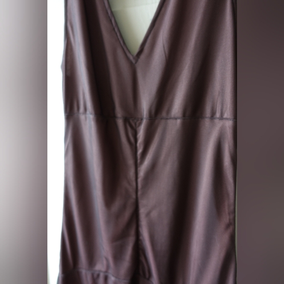 RW&CO. Y2k Sexy Lace Deep Plum V-Neck Midi Dress - Picture 10 of 13